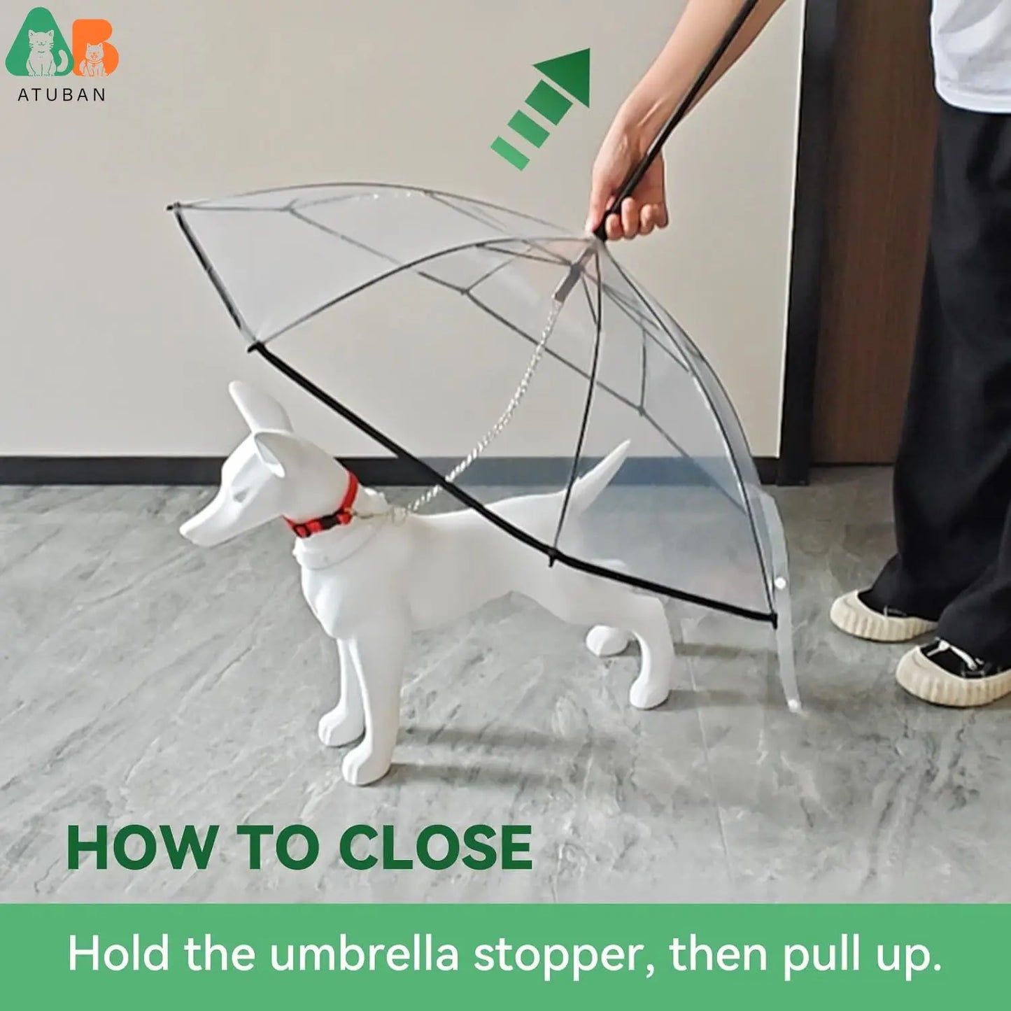 Dog Umbrella with Leash - Small Pets