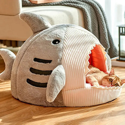 Warm Cat Beds - Shark