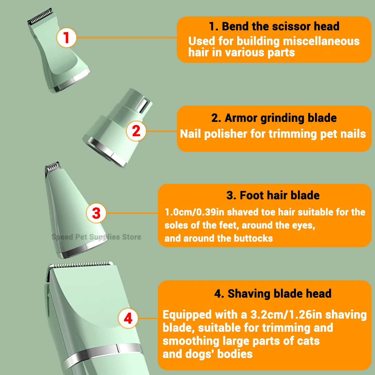 4-In-1 Pet Grooming And Care