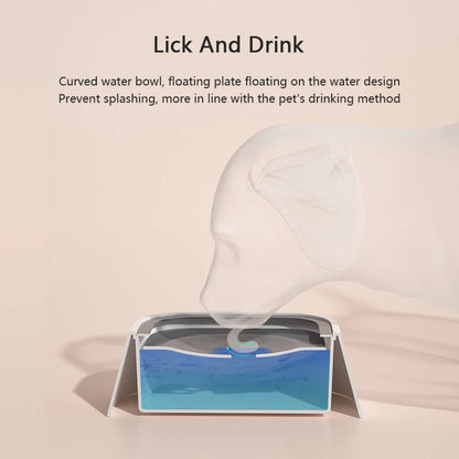 Pet Water Bowl Anti-Spill Automatic Dog Bowl Vehicle-Carried Floating Bowl Slow Water