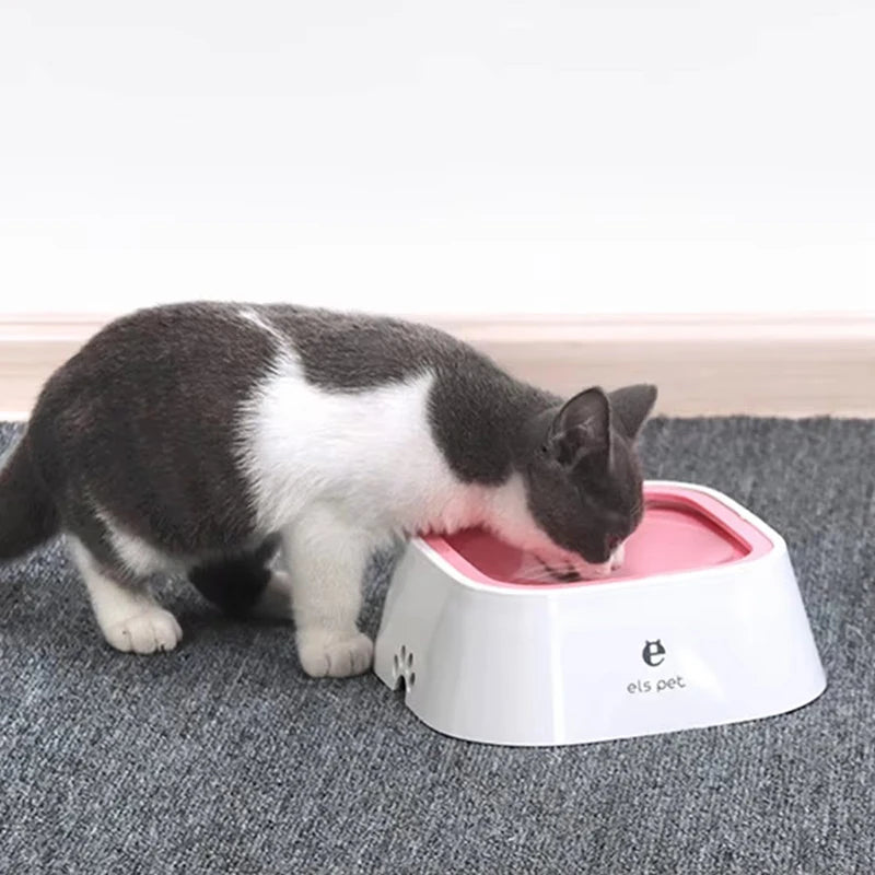 Pet Water Bowl Anti-Spill Automatic Dog Bowl Vehicle-Carried Floating Bowl Slow Water