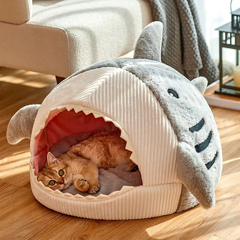 Warm Cat Beds - Shark