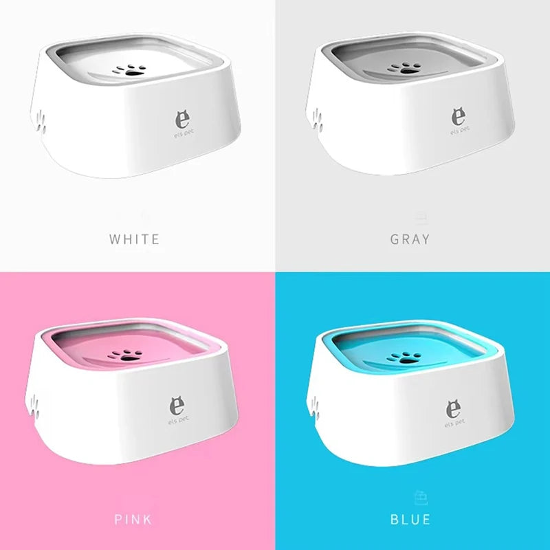 Pet Water Bowl Anti-Spill Automatic Dog Bowl Vehicle-Carried Floating Bowl Slow Water