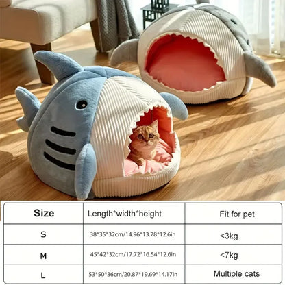 Warm Cat Beds - Shark