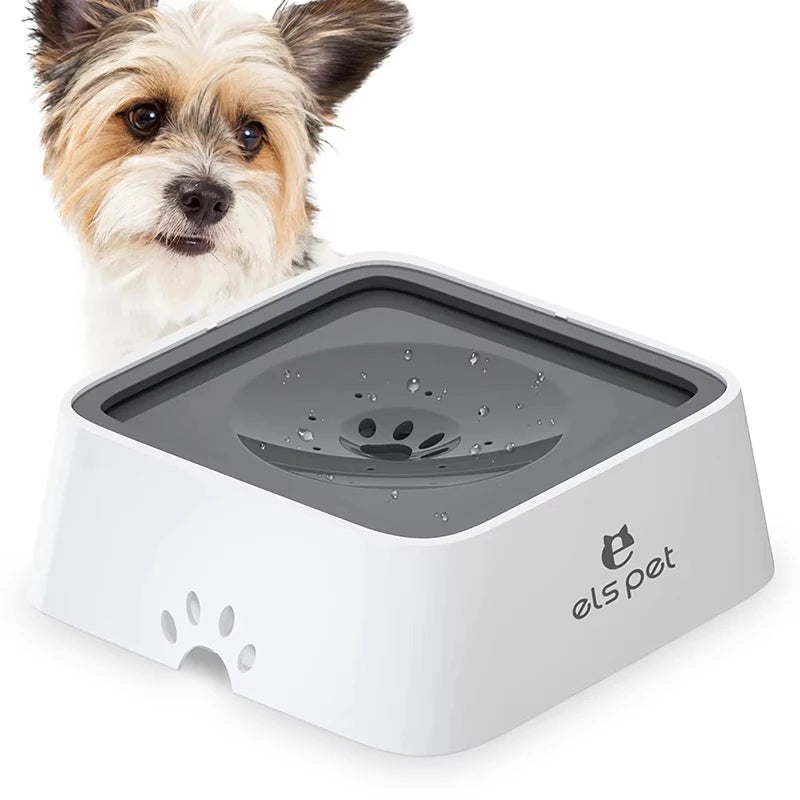 Pet Water Bowl Anti-Spill Automatic Dog Bowl Vehicle-Carried Floating Bowl Slow Water