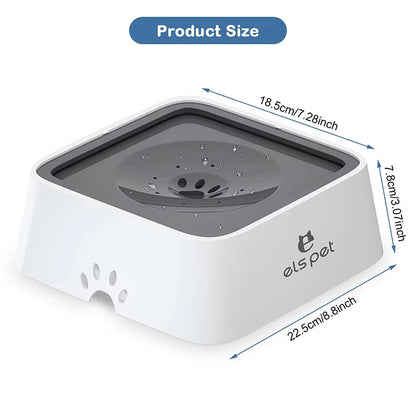 Pet Water Bowl Anti-Spill Automatic Dog Bowl Vehicle-Carried Floating Bowl Slow Water